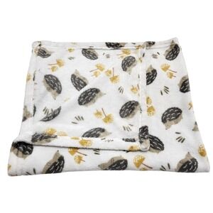 Parents Choice Walmart Hedgehog Mushroom Baby Blanket Soft Security Lovey 30x36"